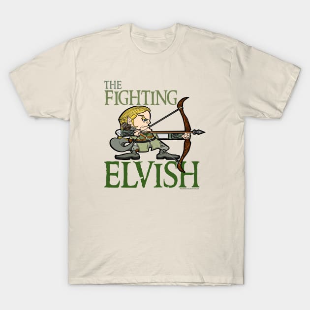 The Fighting Elvish T-Shirt by House_Of_HaHa